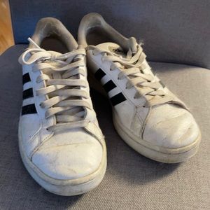 black and white adidas shoes